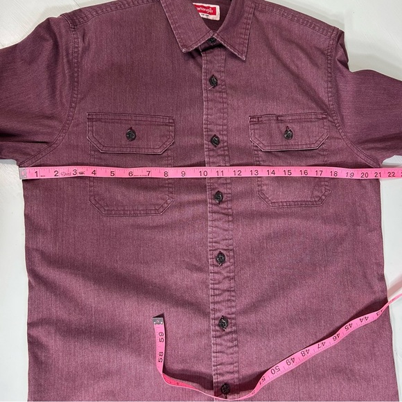 Wrangler Est 1947 Collar Pocket Western Casual Button Down Long Sleeve Sz S - Picture 14 of 15